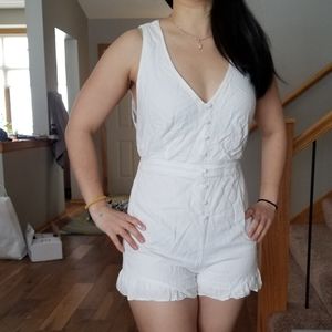 White Sz S Romper